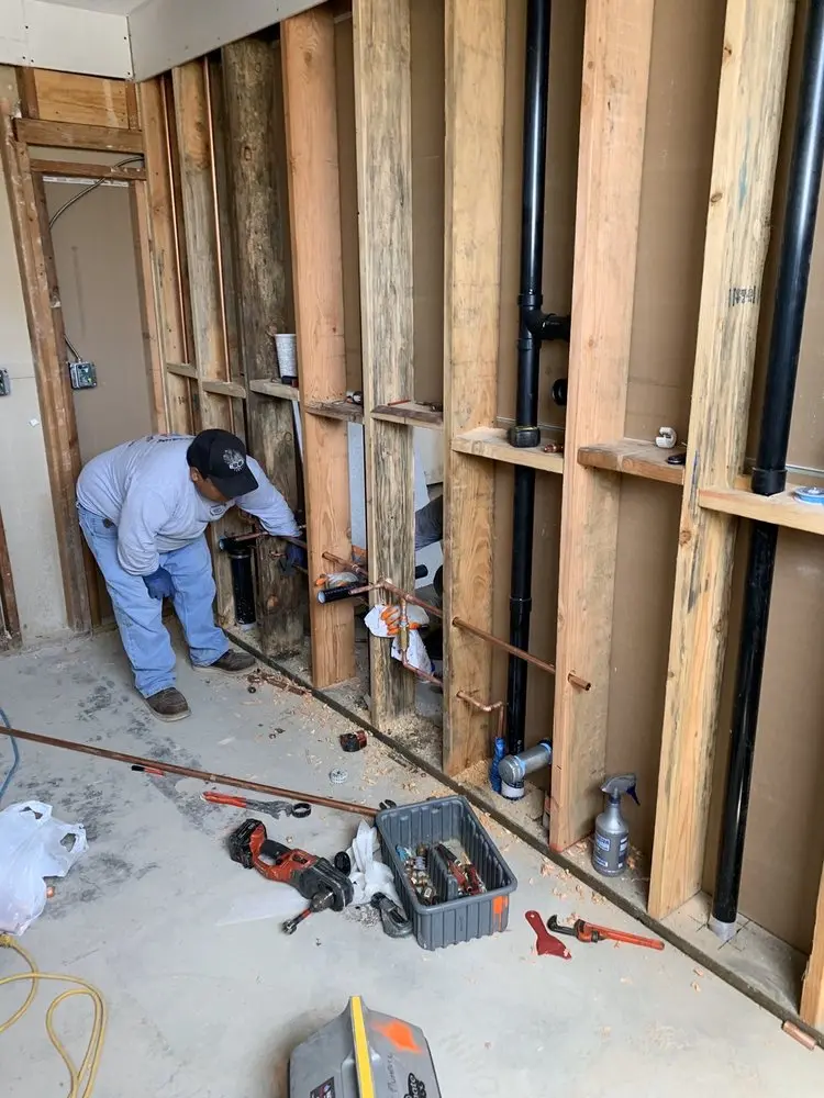 Commercial rough-in plumbing for Water Heater Replacement in Sunnyland